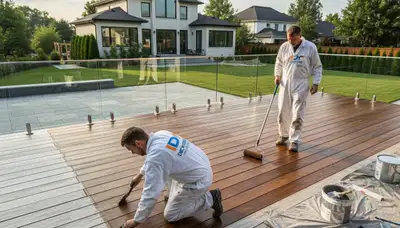 Chico, CA deck painting service by Chico Paint Pros for durable outdoor protection and fresh curb appeal