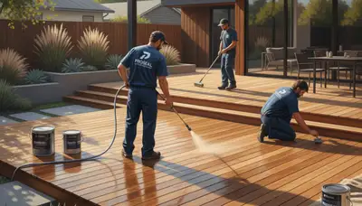 Chico, CA deck sealing by Chico Paint Pros for wood protection from sun, moisture, and weather