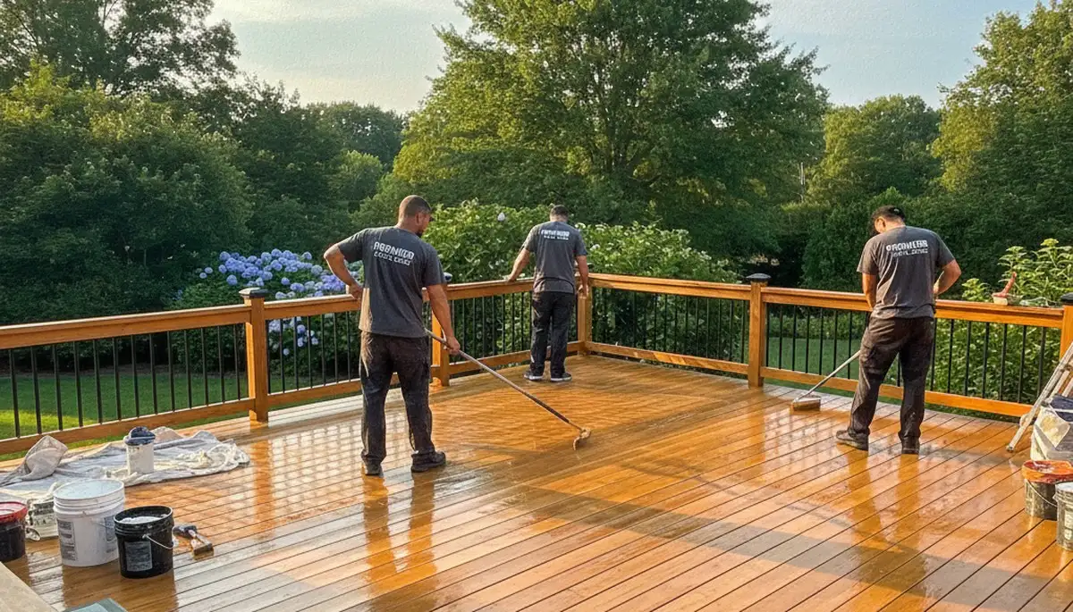 Chico, CA deck sealing service for wood protection from sun, moisture, and weather damage