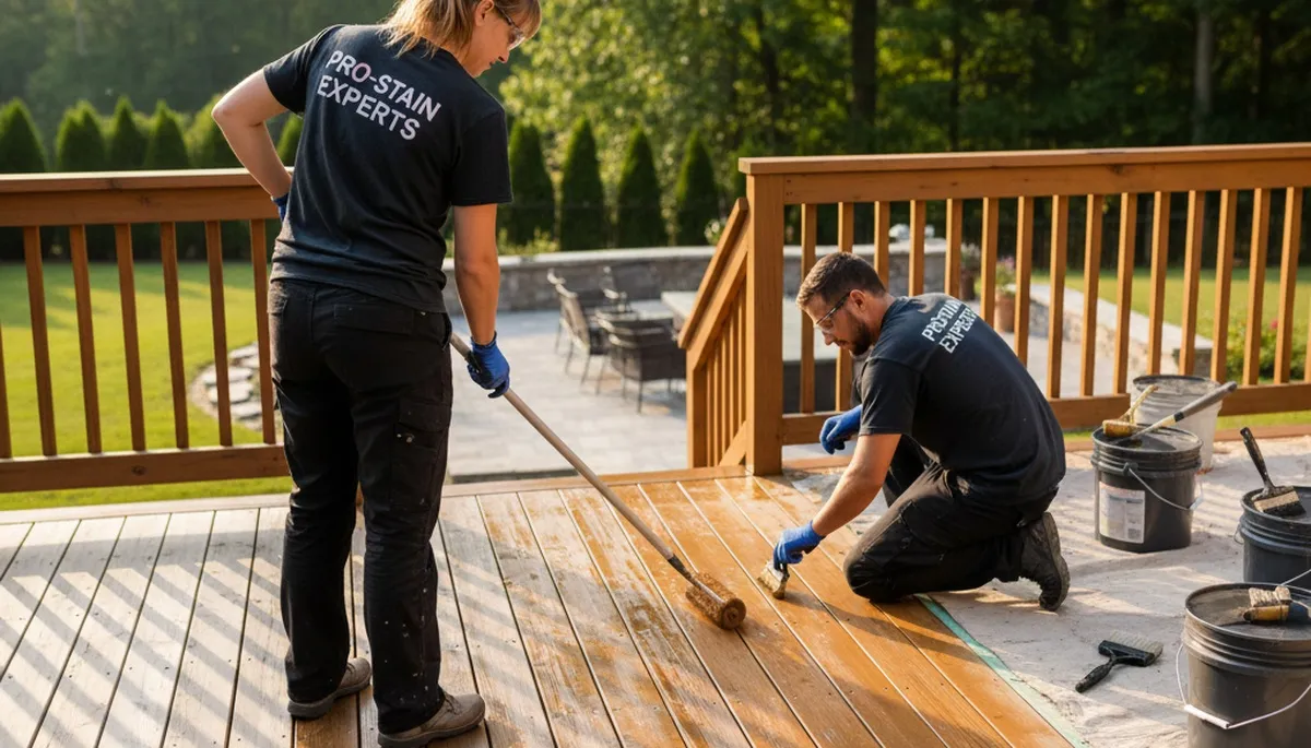 Deck staining service in Chico, CA to protect wood from sun, rain, and moisture damage