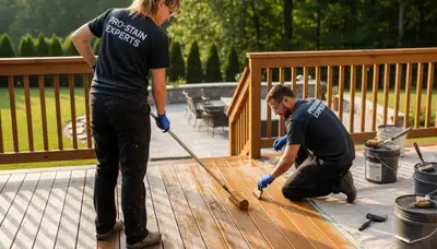 Deck staining service in Chico, CA to protect wood from sun, rain, and moisture damage