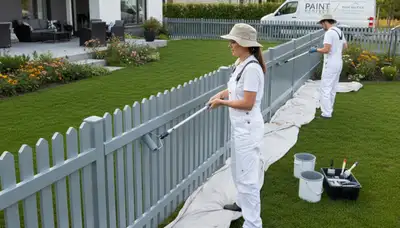 Fence painting service in Chico, CA for wood and metal fencing protection and curb appeal