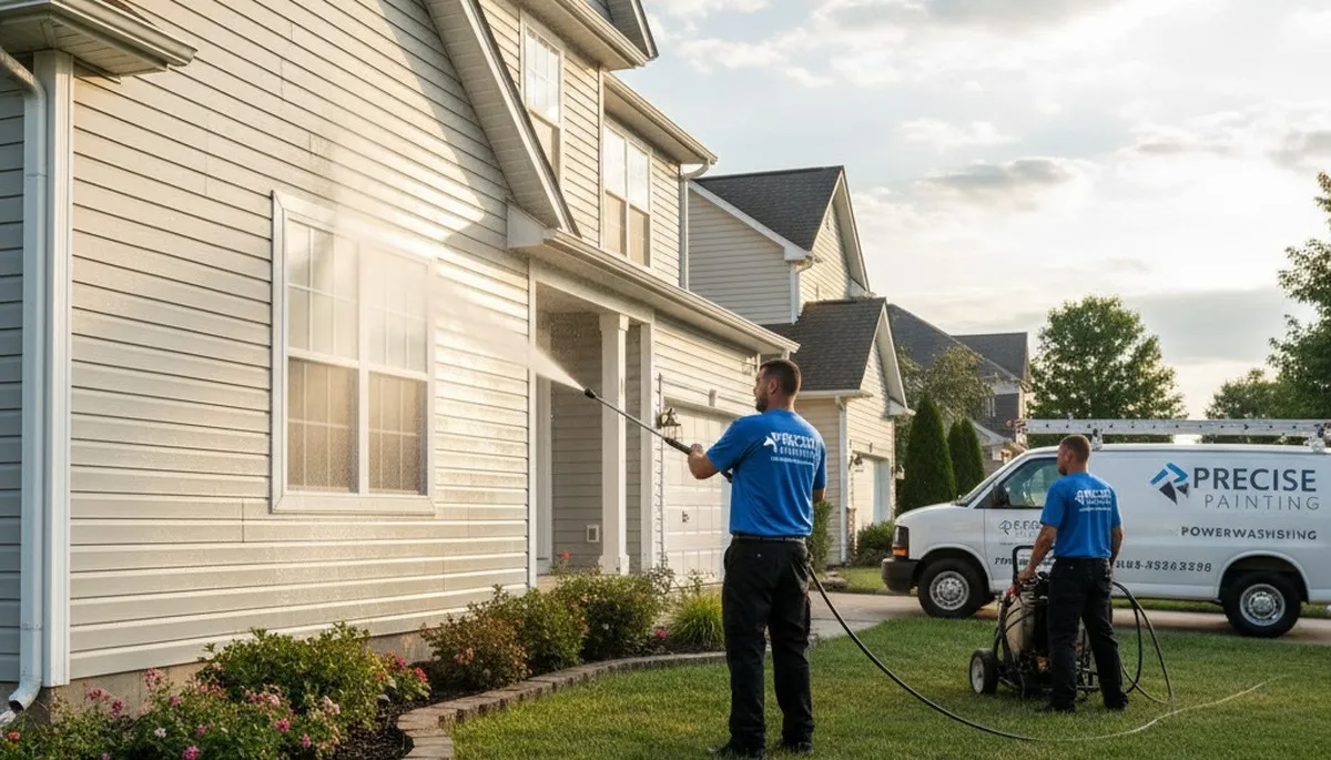 Vinyl siding pressure cleaning in Chico, CA for dirt, mildew, and grime removal